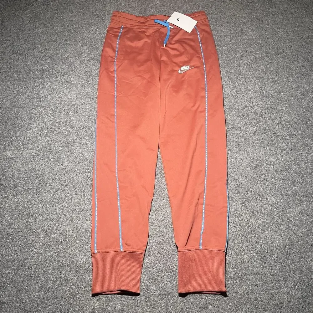 Nike Track Pants Girls Large Pink Sweatpants High-Waisted Running Tapered Jogger